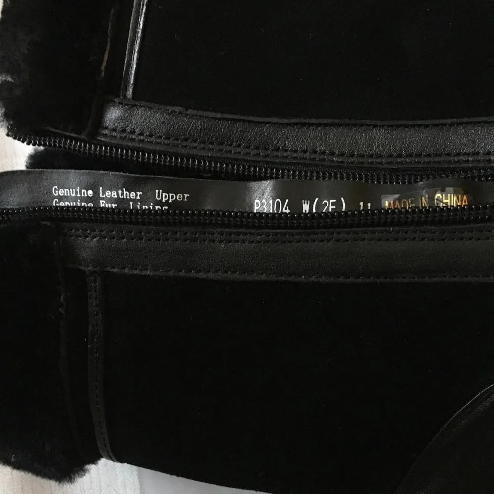 NWT Womans Classic Black  Boots  By HOOPOE size 11. - Picture 7 of 10